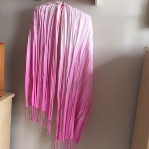 Pink tie dye scarf